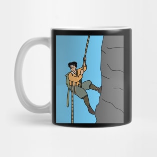 Retro Climbing Hiking In Nature Mug